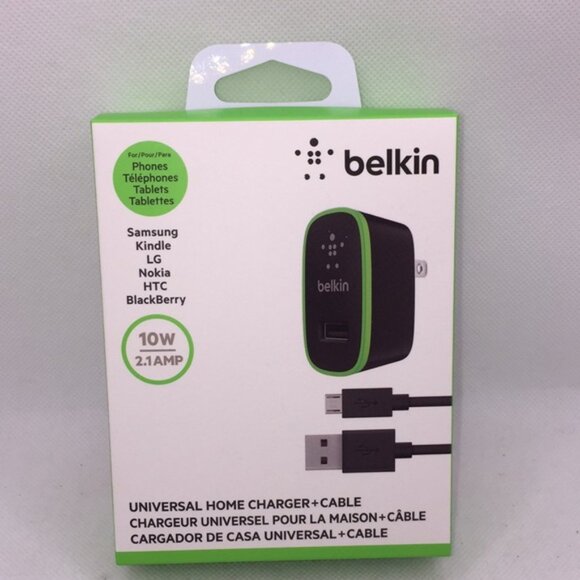 Belkin 10W 2.1 Amp Universal Home Charger + Cable for Smartphones Samsung - Picture 9 of 9